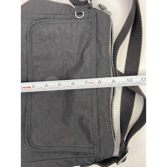 Kipling Aisling Crossbody Bag Black Noir Adjustable Strap 12x9x4 - Picture 14 of 16